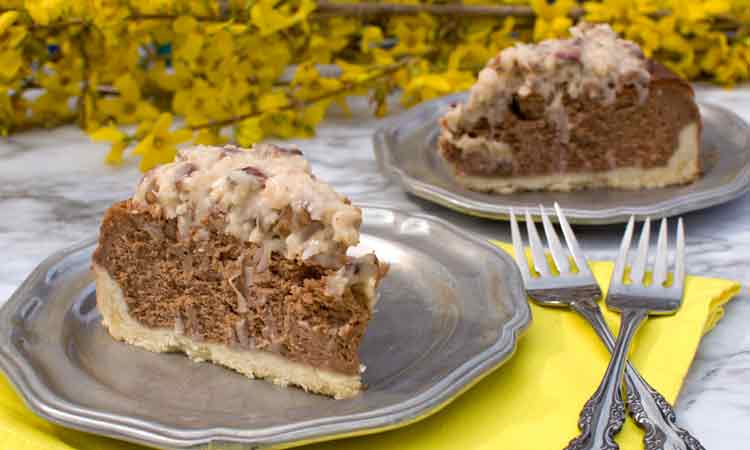 German Chocolate Cheesecake